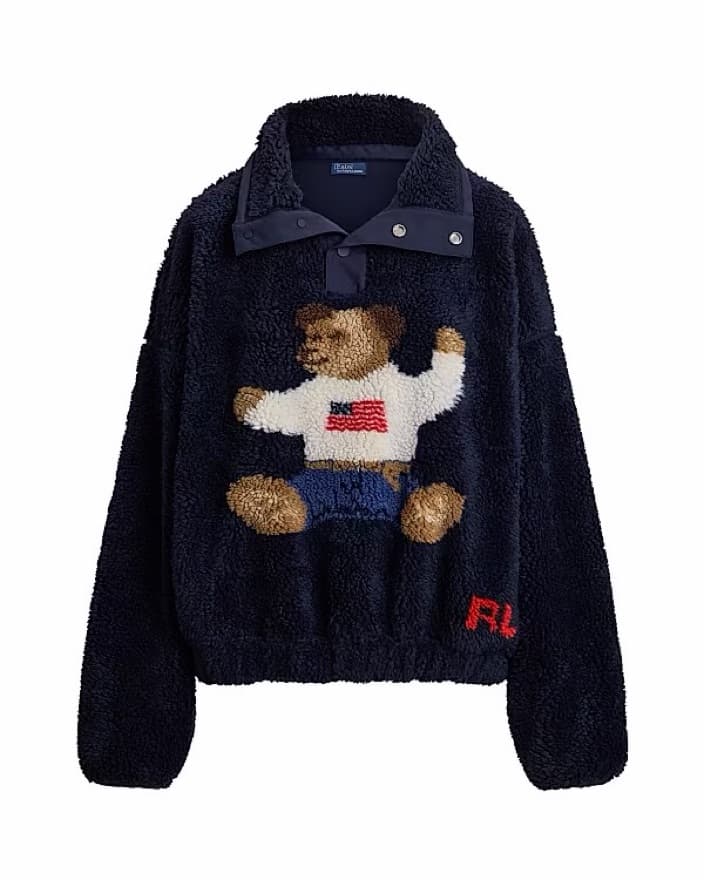 Ralph Lauren Bear Fleece Sweatshirt - Image 1