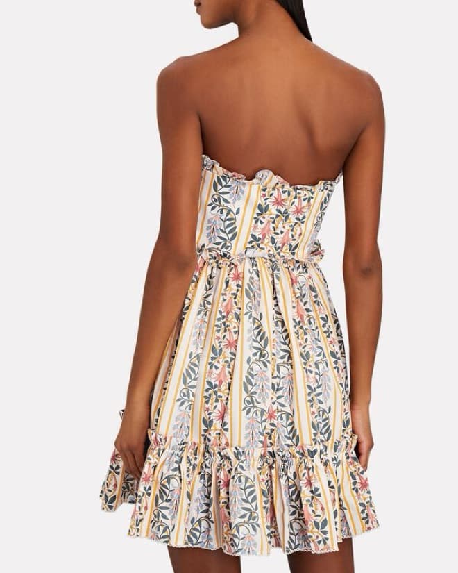 Rosa Floral Strapless Mini Dress - Image 2