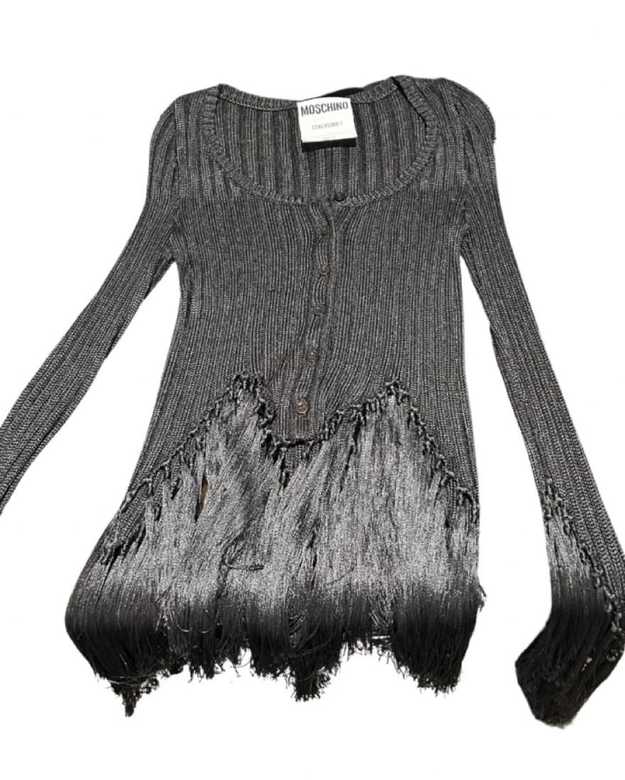 Moschino Fringe Cardigan Top - Image 3