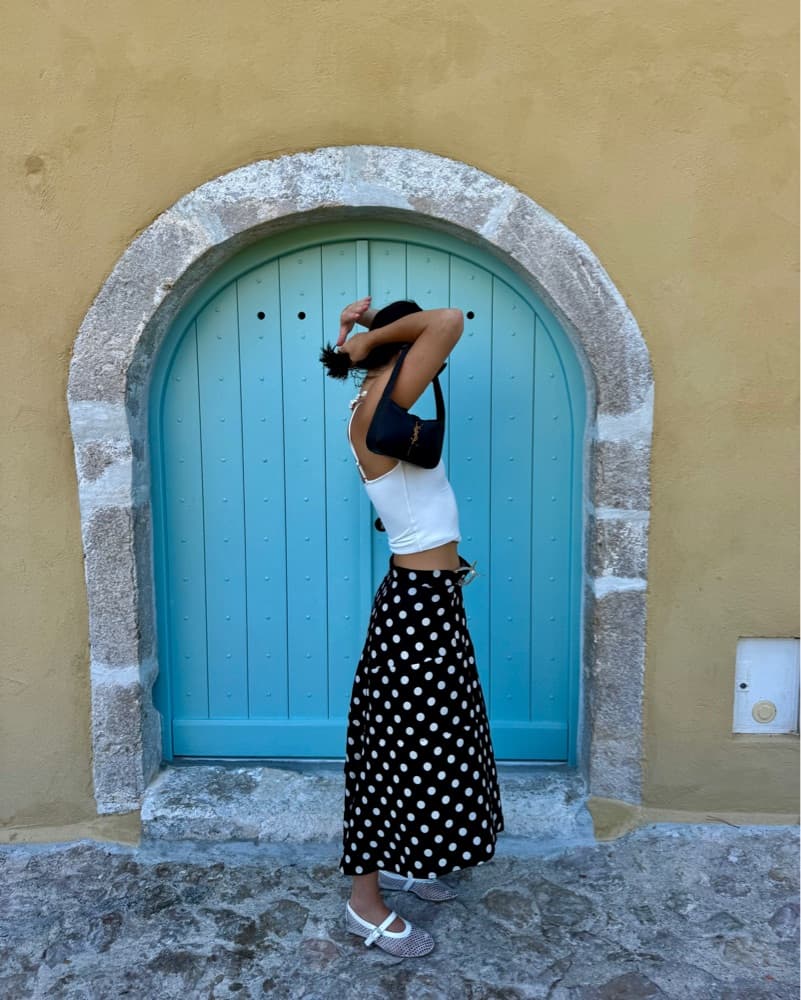 Blue polka dot Skirt! - Image 2