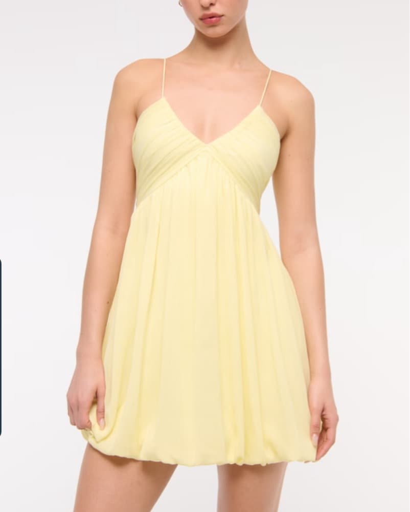 Sunny Yellow Babydoll Dress - Image 4