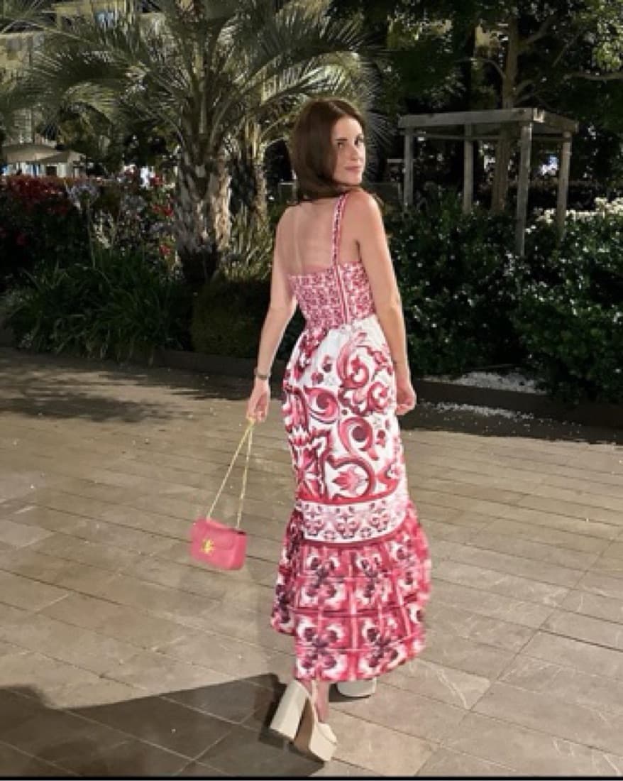 White And Pink Maxi Dress - Image 2