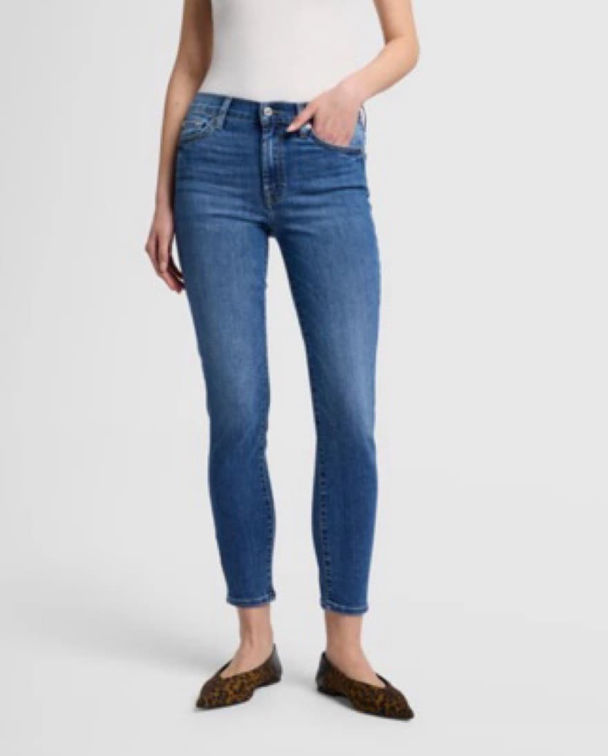 7 For All Mankind High Waist Skinny Jean - Image 1
