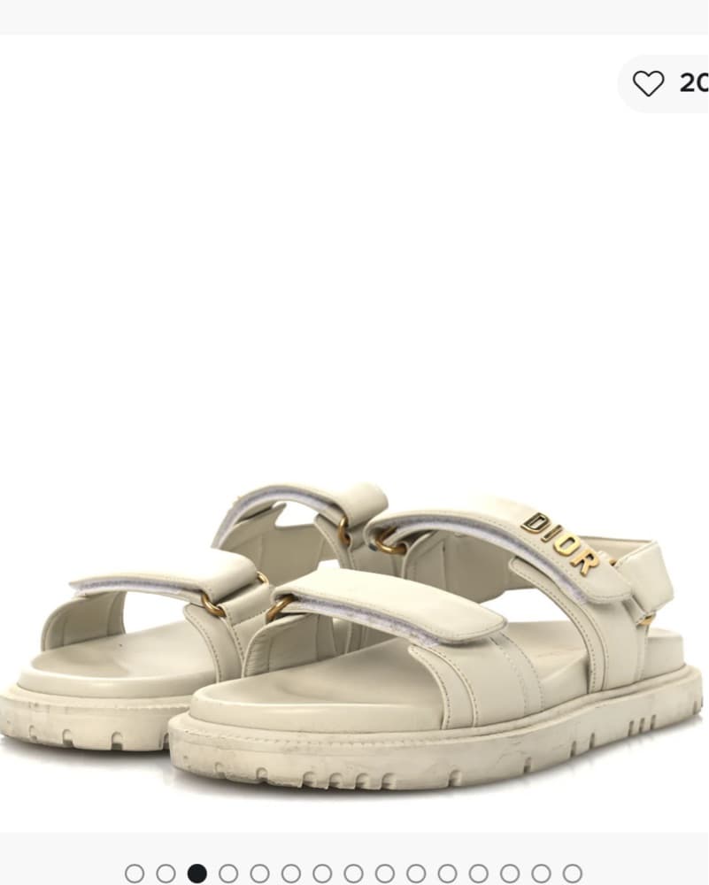 Dior Cream Sandals - Image 1