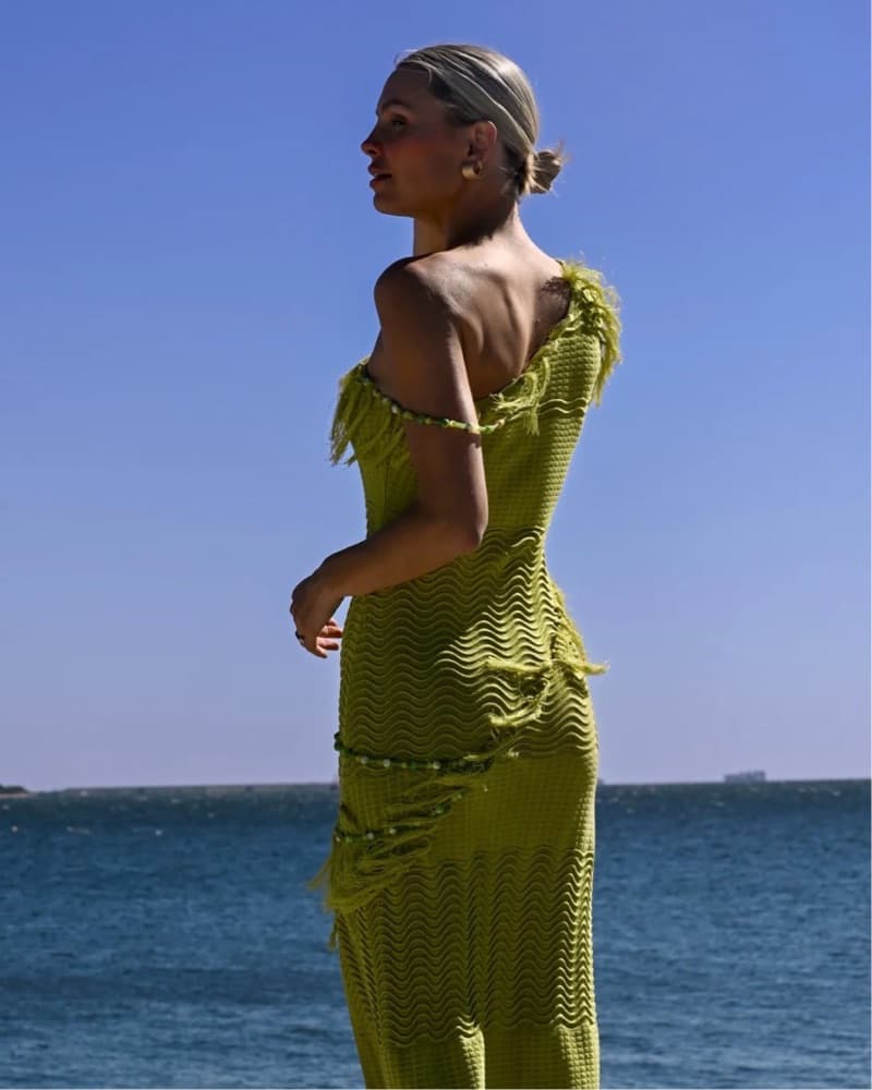 Yellow The Label Frida Beaded dress - Image 6