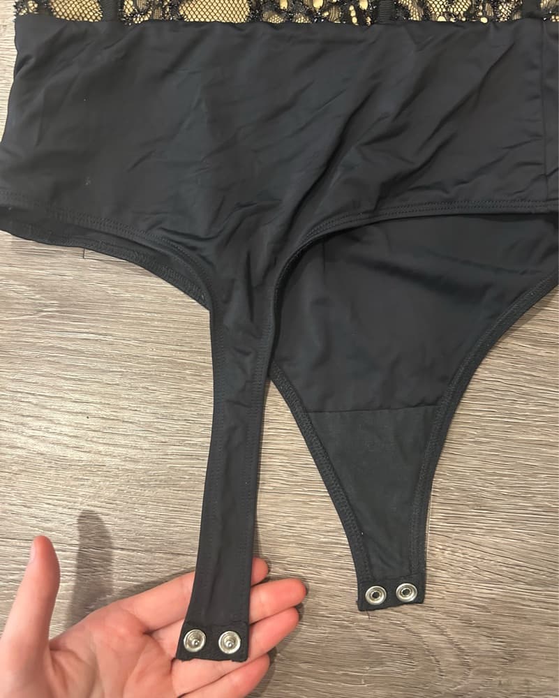 Revolve NBD Black Lace Bodysuit XS - Image 6