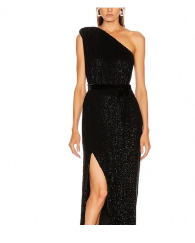 Retrofete - One Shoulder Sequin Gown - Image 5