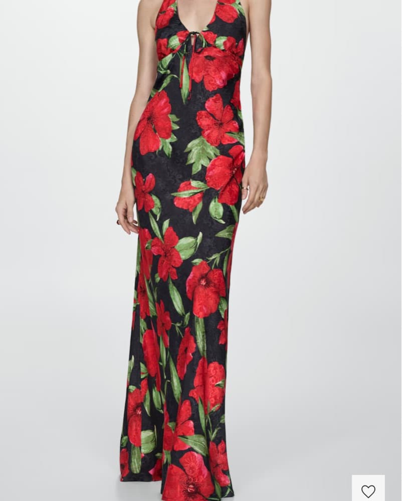 Vibrant Floral Halter Dress - Image 5