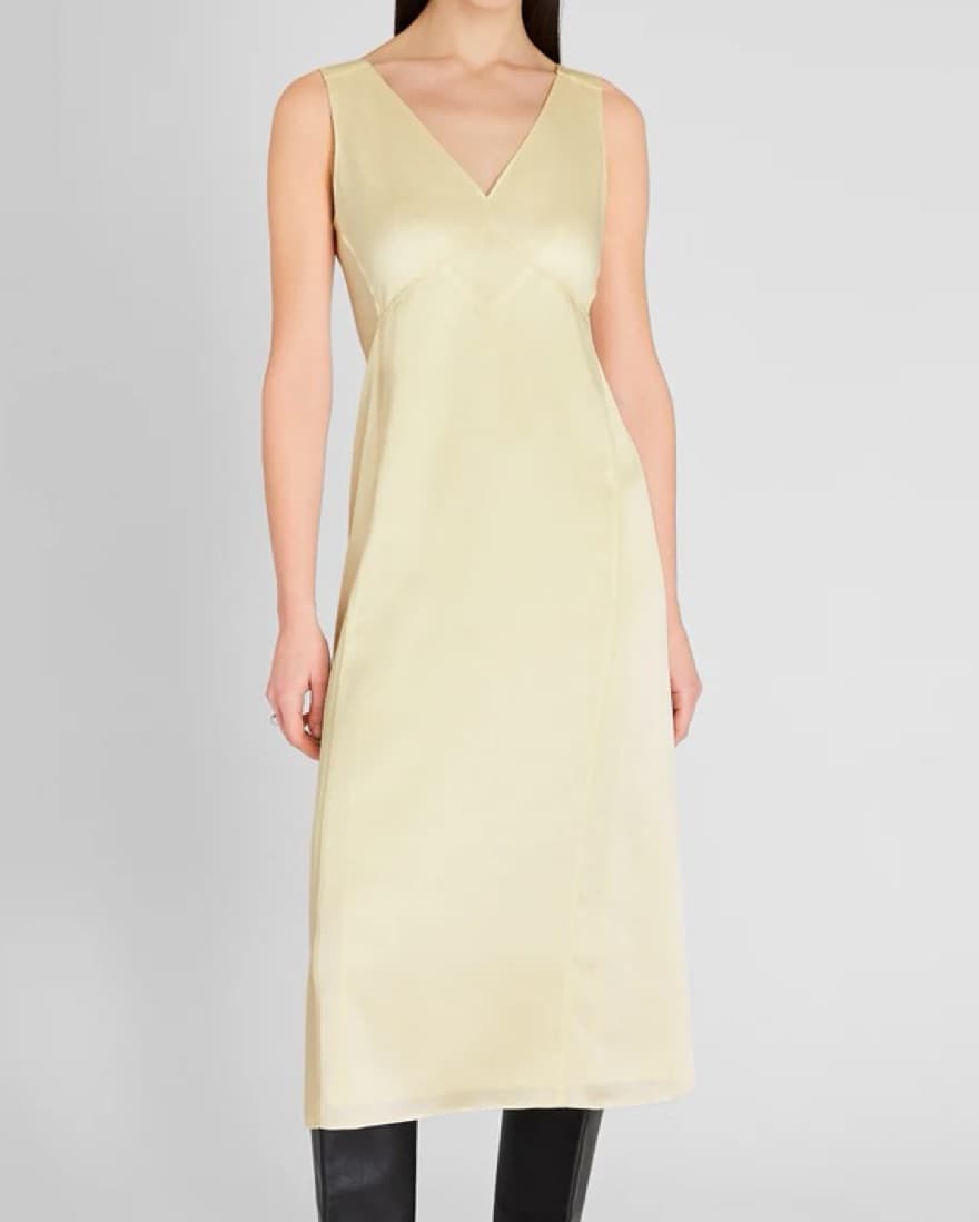 Club Monaco Elegant Satin Maxi Dress - Image 1