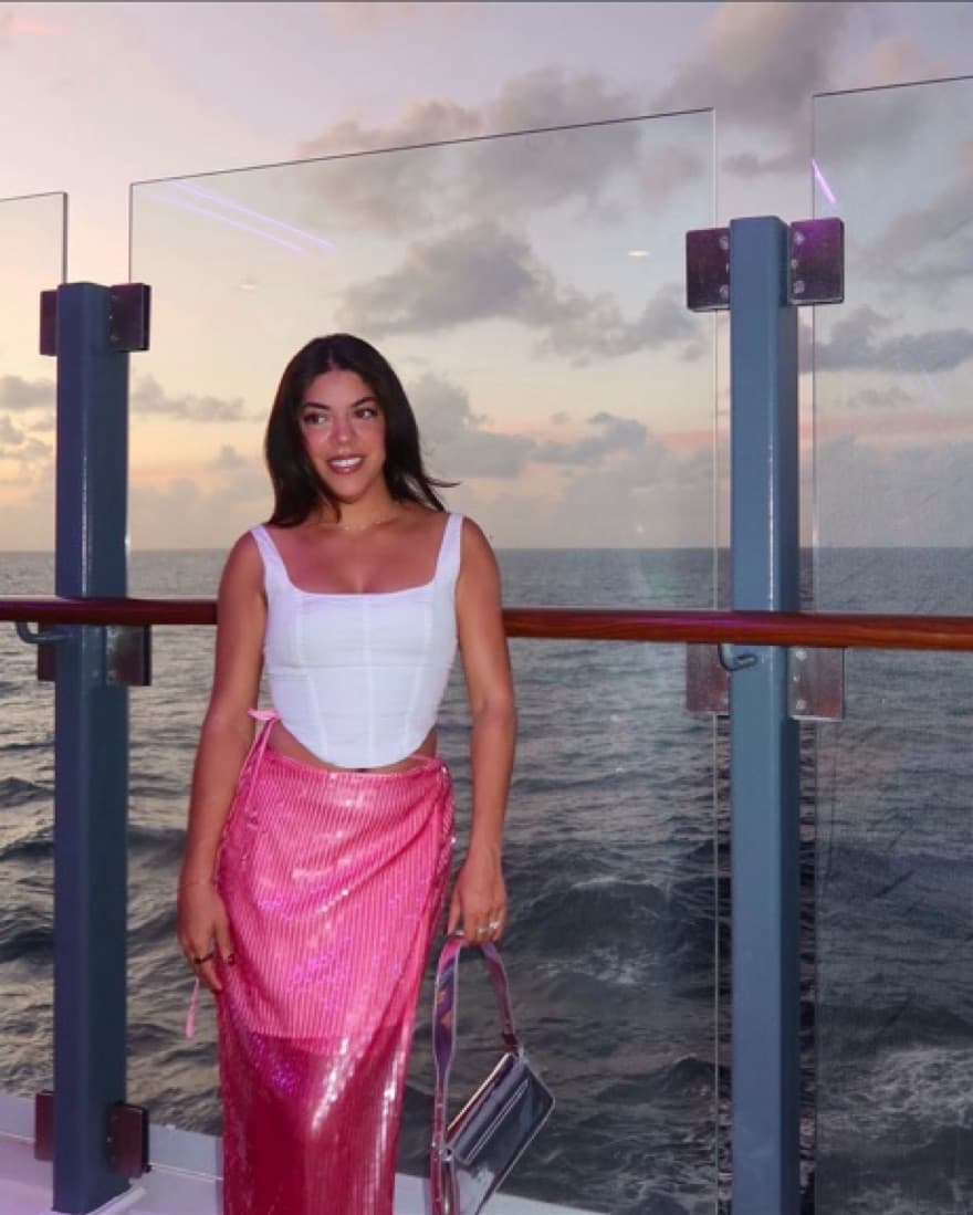 Pink Sequin Skirt  - Image 1