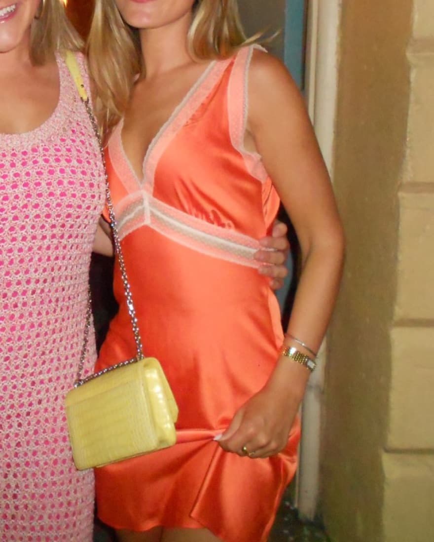 Isalis Orange Lace Dress - Image 2