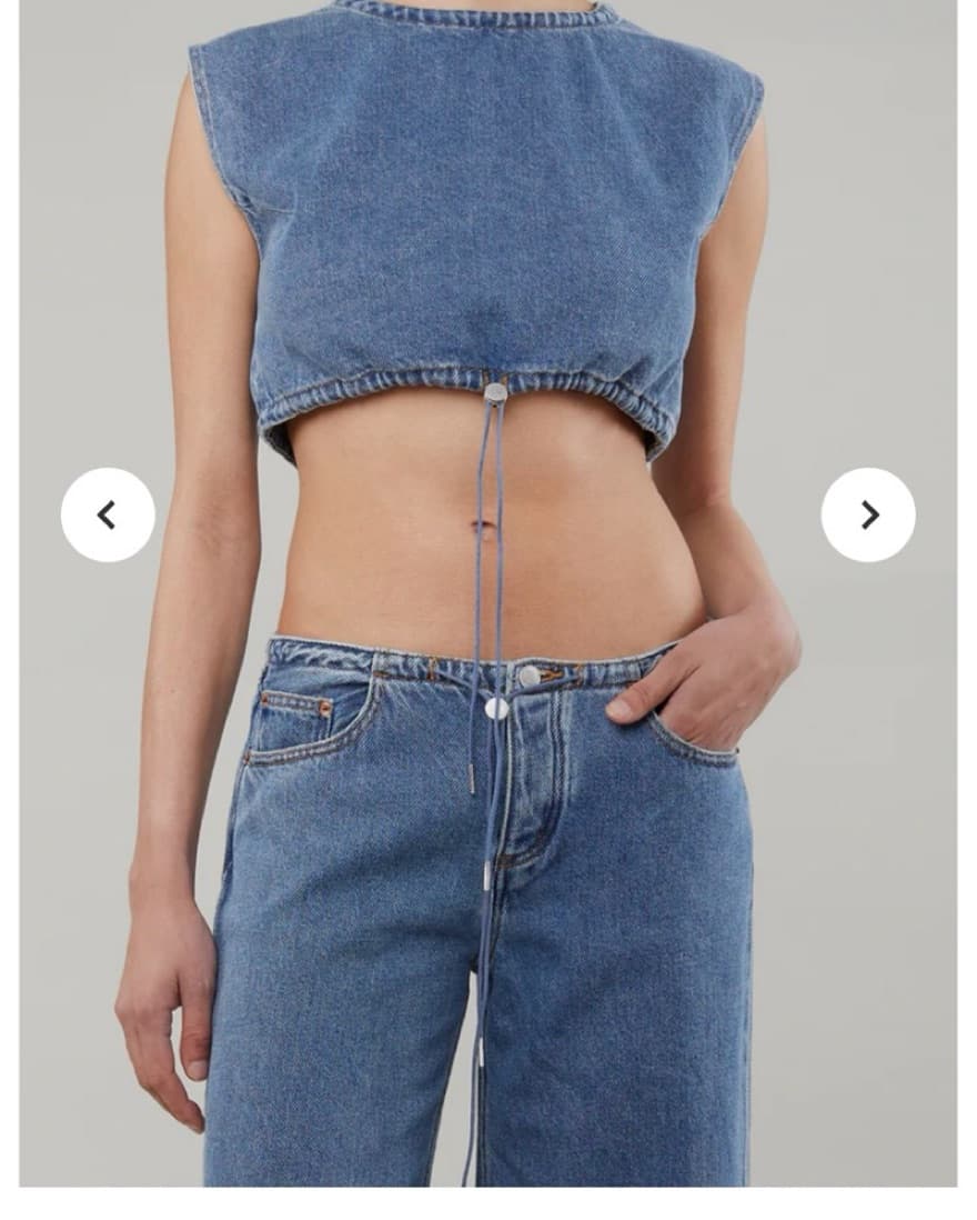 Still Here Cool Crop Top And Jeans Set - Image 3