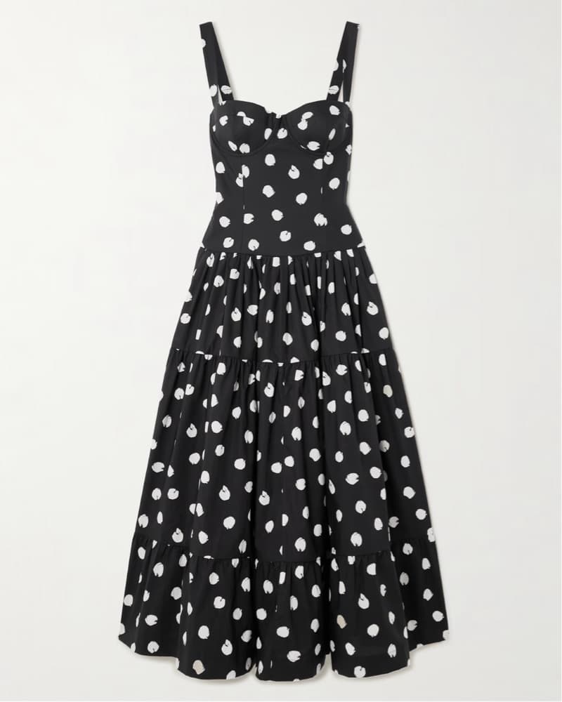 Black Polkadot Dress - Image 3