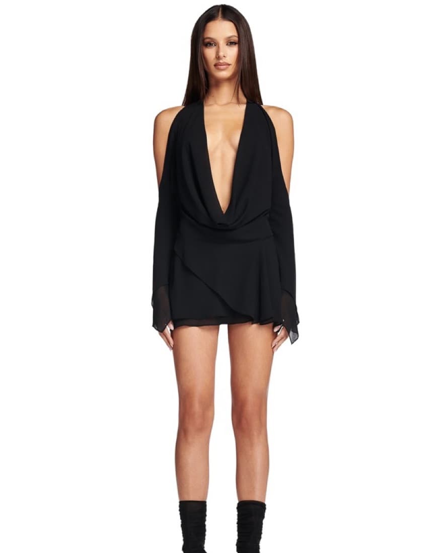 I.AM.GIA Black Rosanna Mini Dress - Image 1