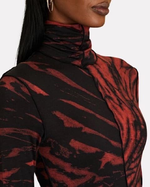 Proenza Spiral Tie Dye Turtleneck Top - Image 5