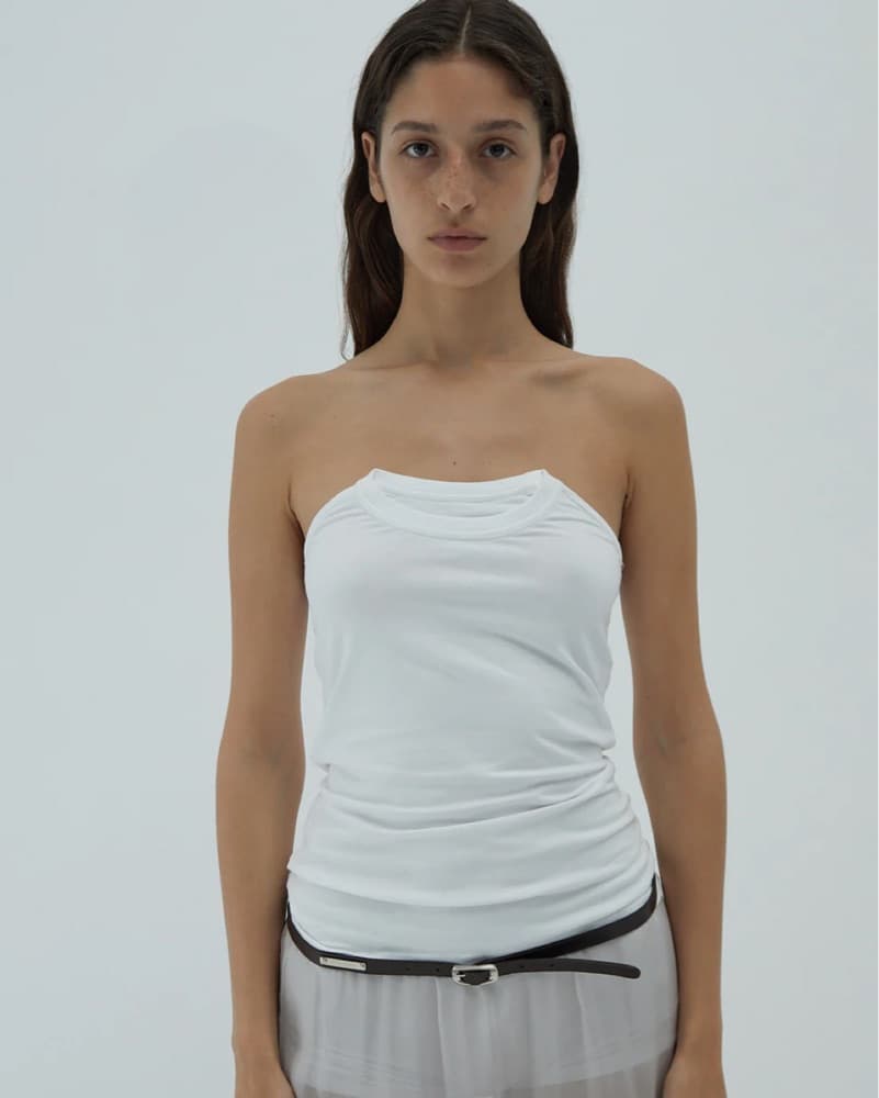 Paloma wool white Folded Crew size small by Paloma Wool | Pickle