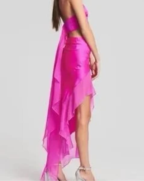Retrofete Pink Silk Skirt - Image 2