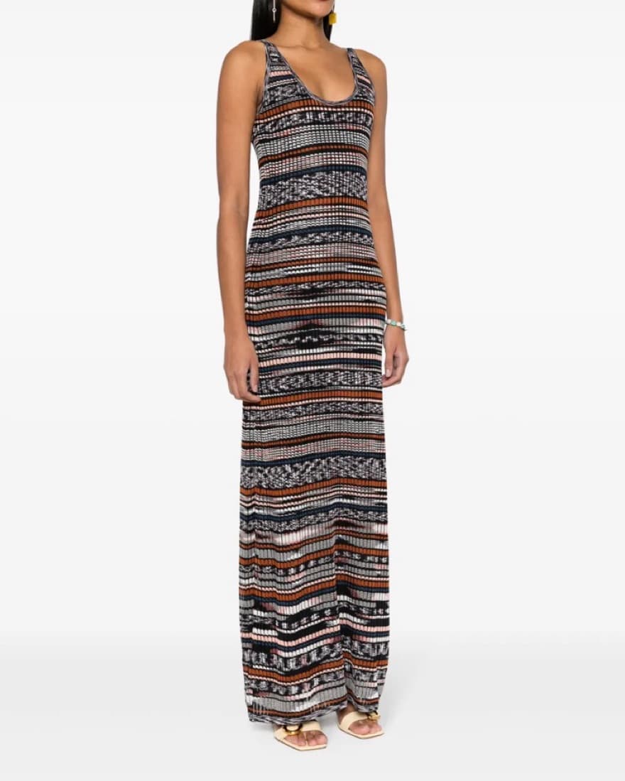 Missoni Ribbed Knit Maxi Dress - Image 4