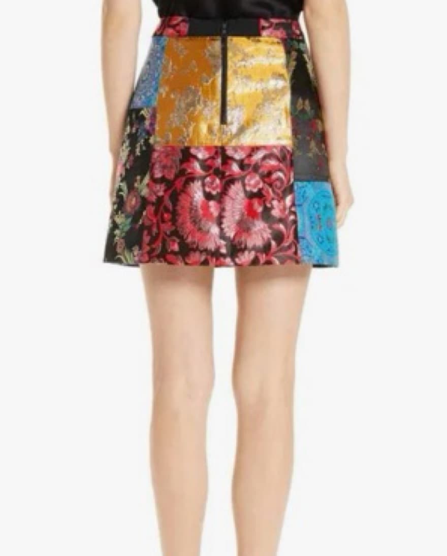Patchwork Mini Skirt - Image 6