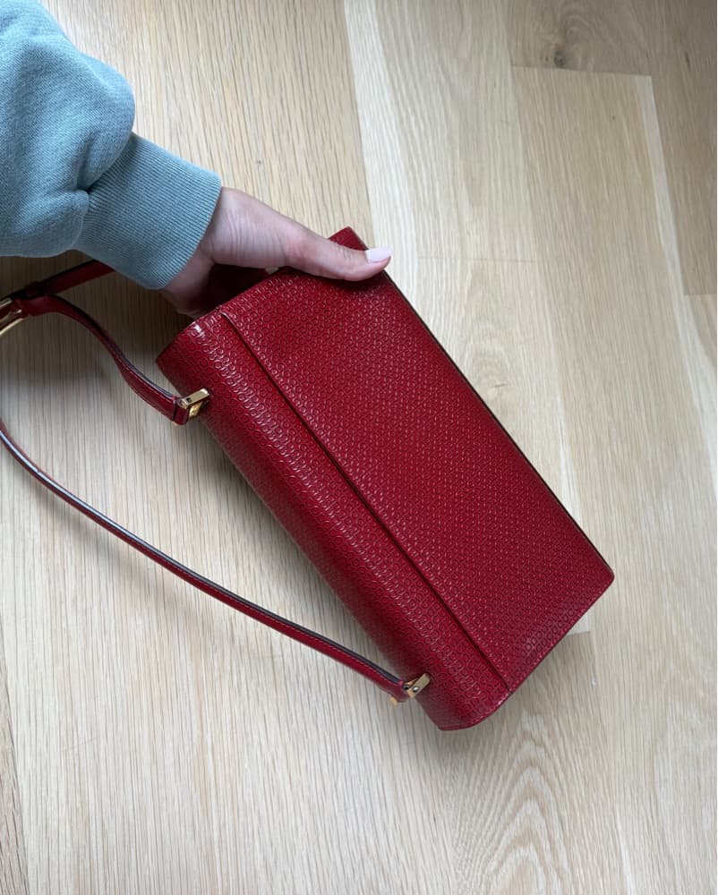 Vintage Ferragamo Red Purse - Image 5