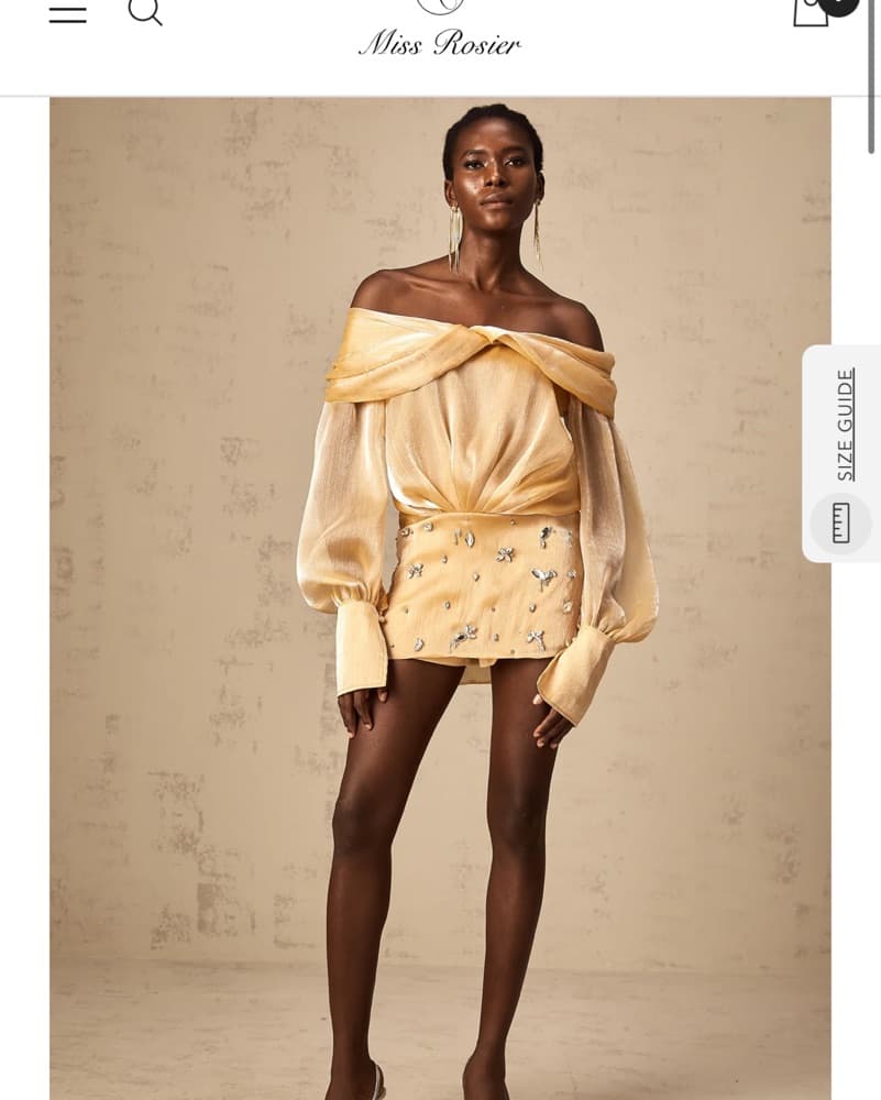 Gold Miss Rosier Dress - Image 1