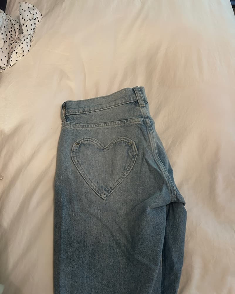 Reformation Low Rise Heart Jeans - Image 1