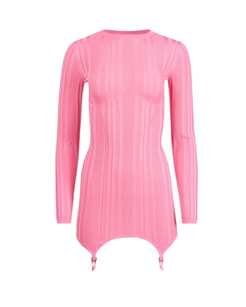 Fleur Du Mal Ribbed Mini Dress - Image 5