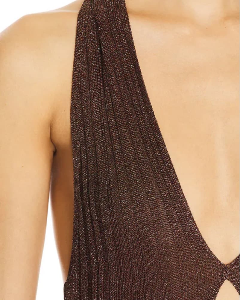 Brown Misha Echo Knit Dress  - Image 5