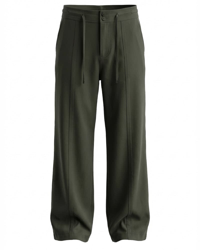 Simkhai Olive Men’s Pants W/ Drawstring  - Image 2
