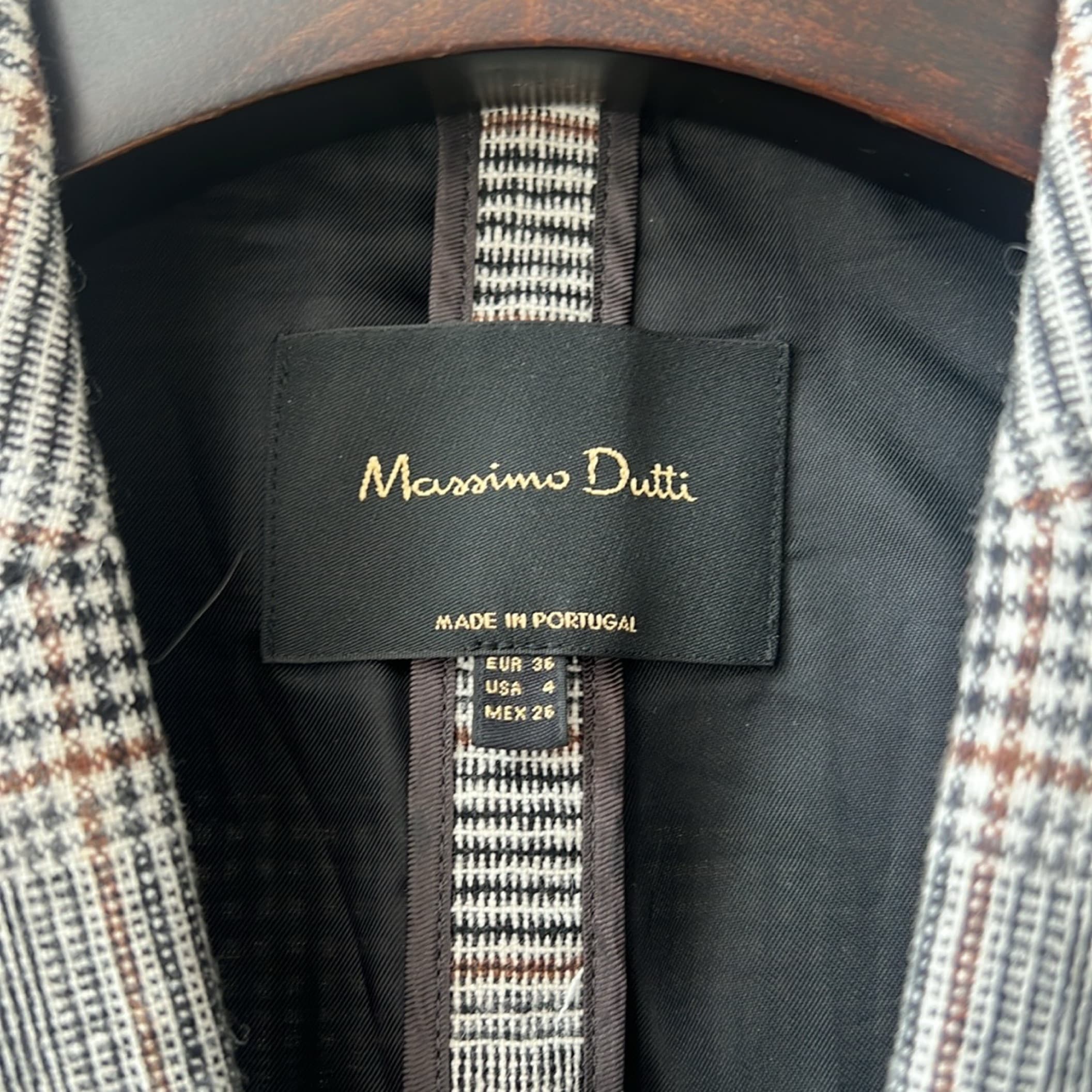 Massimo Dutti Prince Of Wales Blazer - Image 3