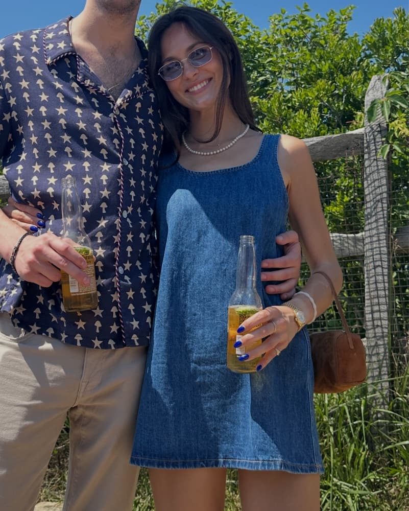Denim Parke Mini Dress - Image 3