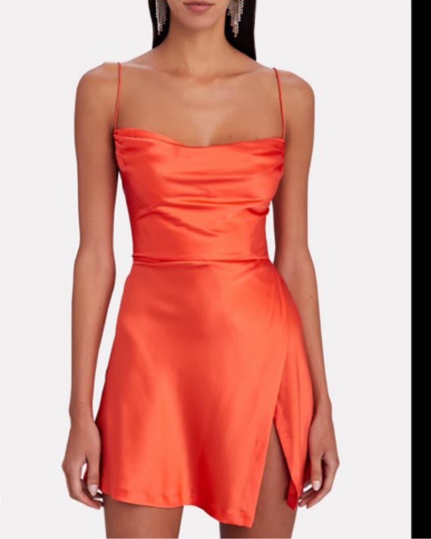 Retrofete Orange Ariella Mini Silk-Satin - Image 1