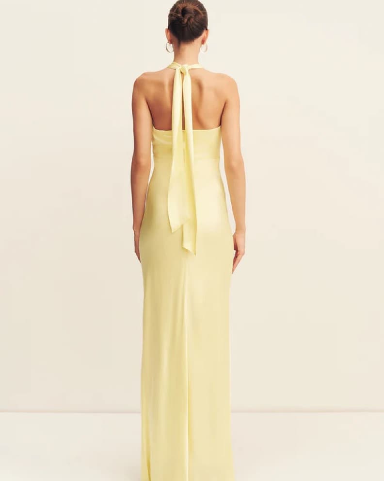 Shona joy La Lune Ruched Halter Maxi Dre - Image 2