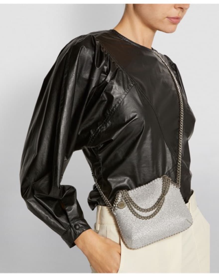 Stella McCartney Mini Fabella Silver Bag - Image 2
