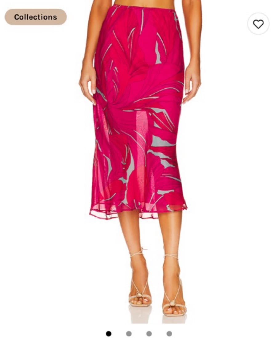 Cult Gaia Pink Midi Skirt - Image 3