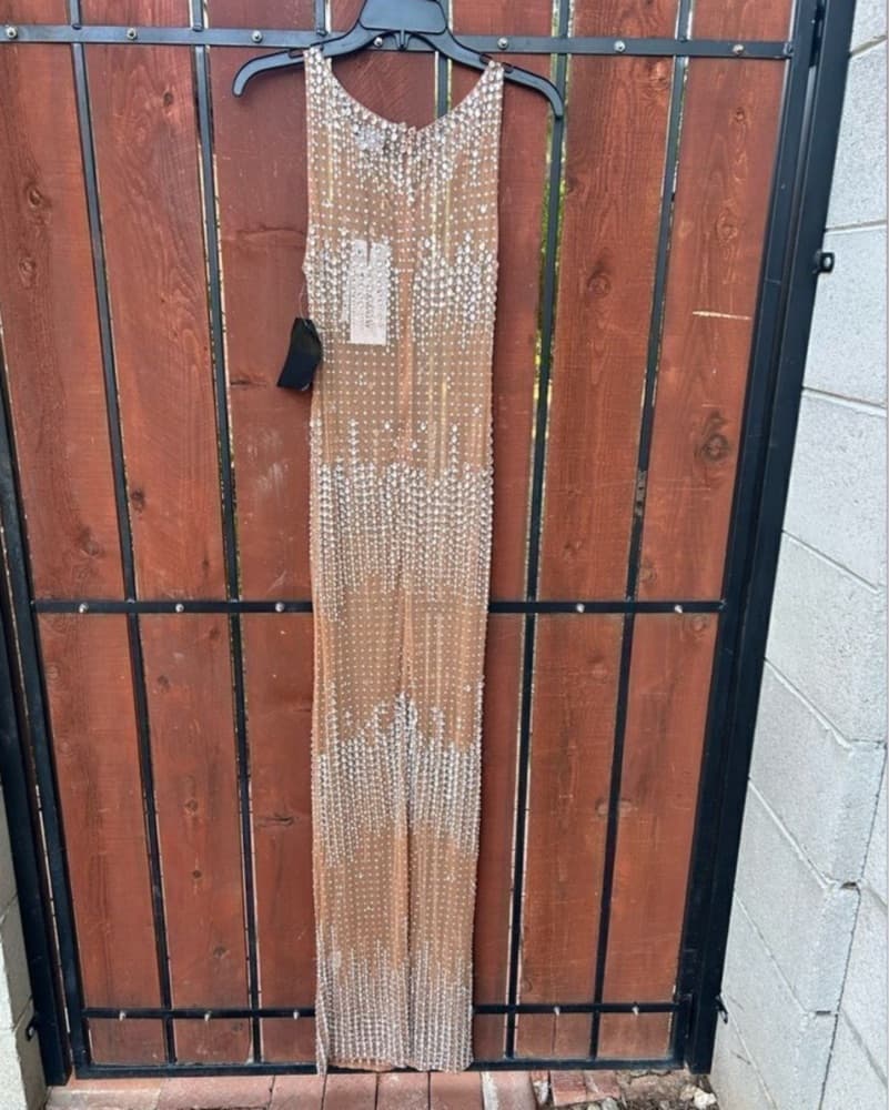 Retrofete Jovie Crystal Maxi Dress XXS - Image 4