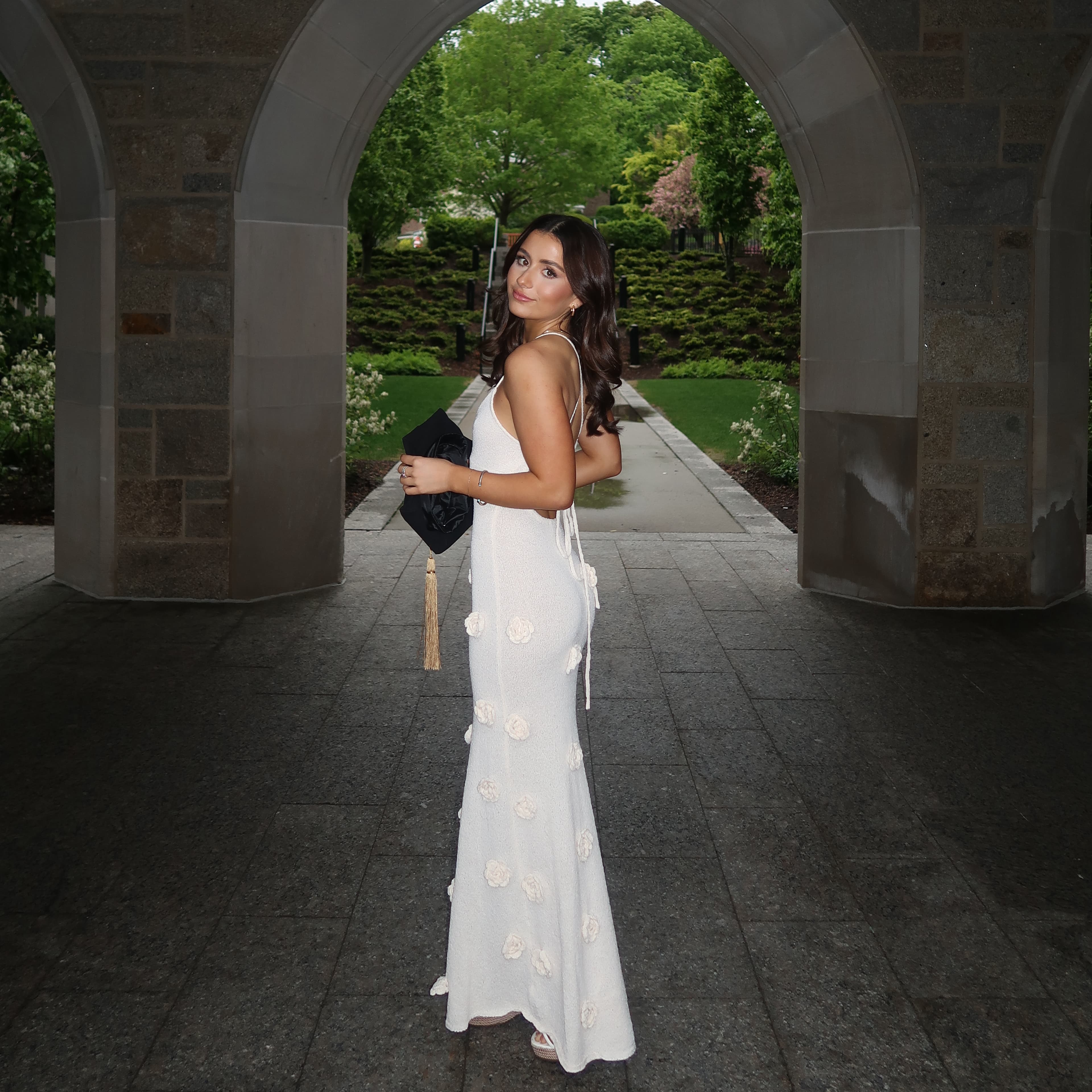 Meshki Knit Maxi Dress With Flowers  - Image 3