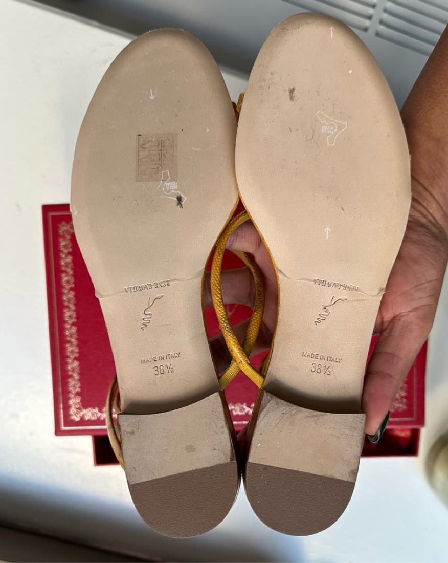 Renee Caovilla Flat Wrap Sandals - Image 4