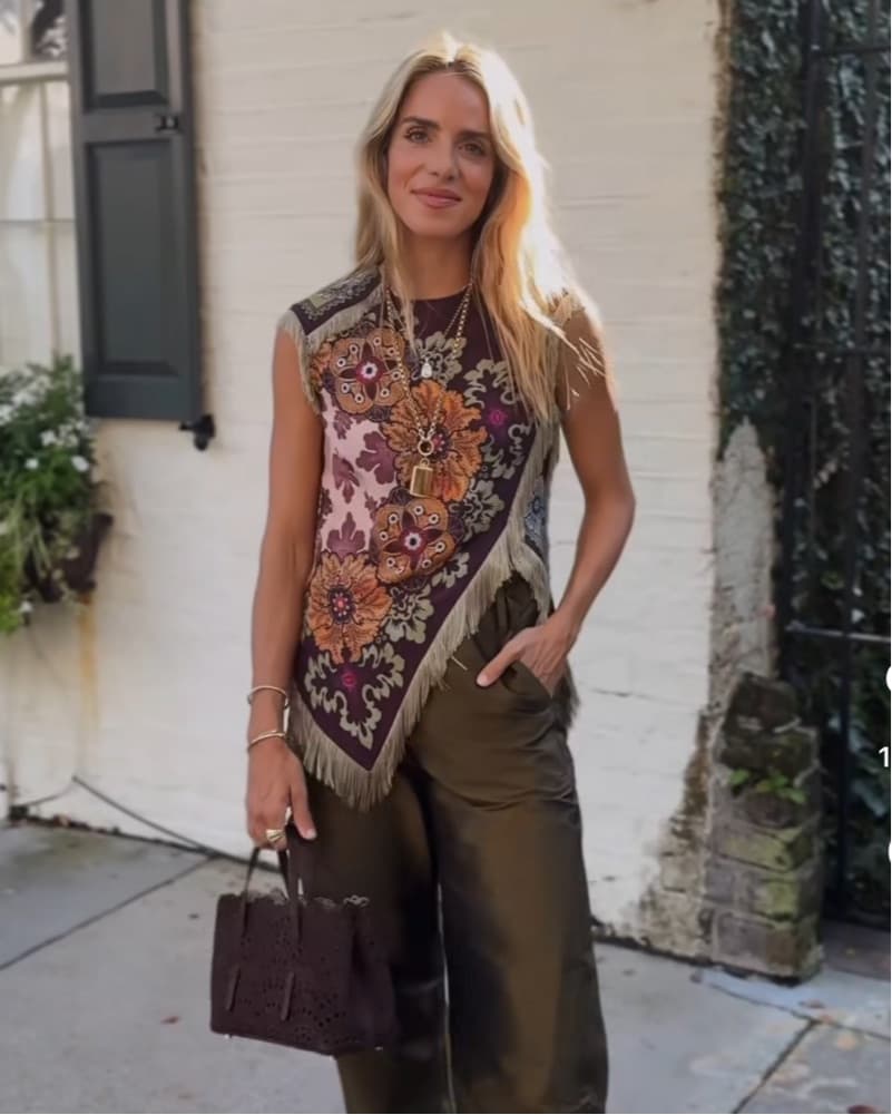 BNWT La Double J Fringe Top S  - Image 1