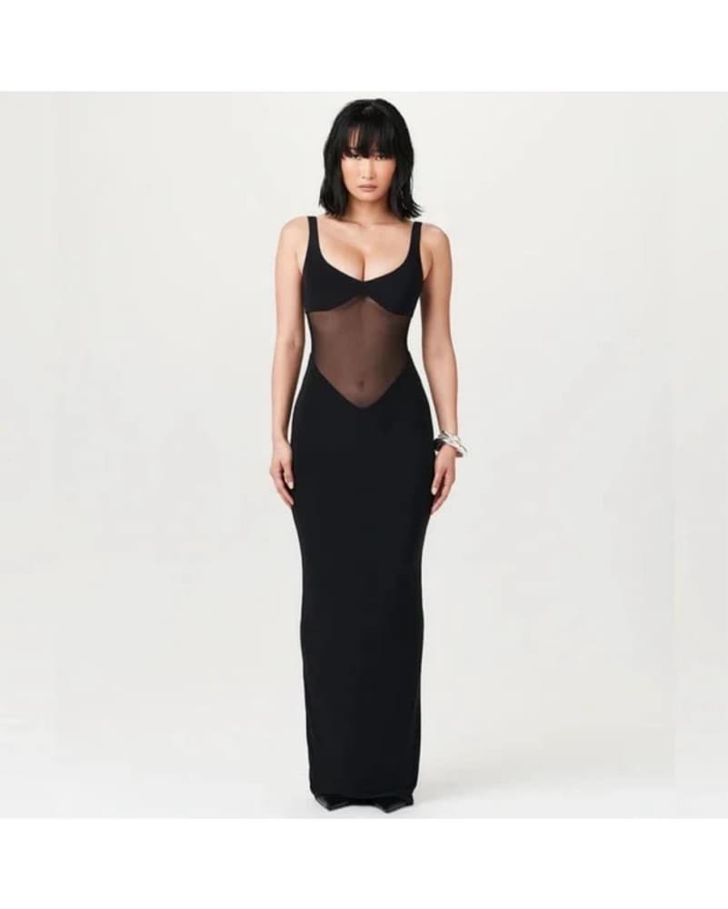 Naked Wardrobe Hourglass Mesh Dress - Image 2