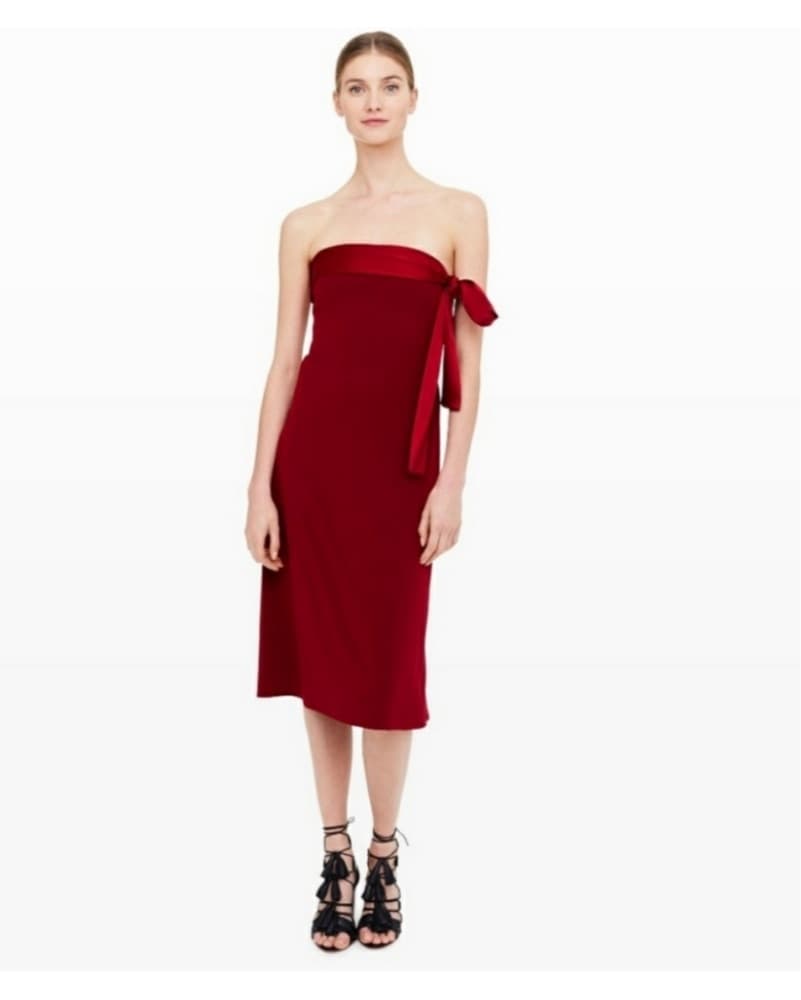 Red Holiday Cocktail Dress  - Image 2