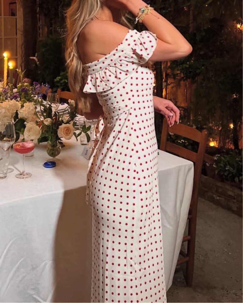 Polka Dot Maxi Dress - Image 1