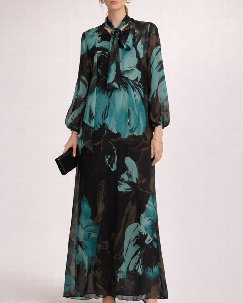 Captivating Floral Maxi Dress - Image 1