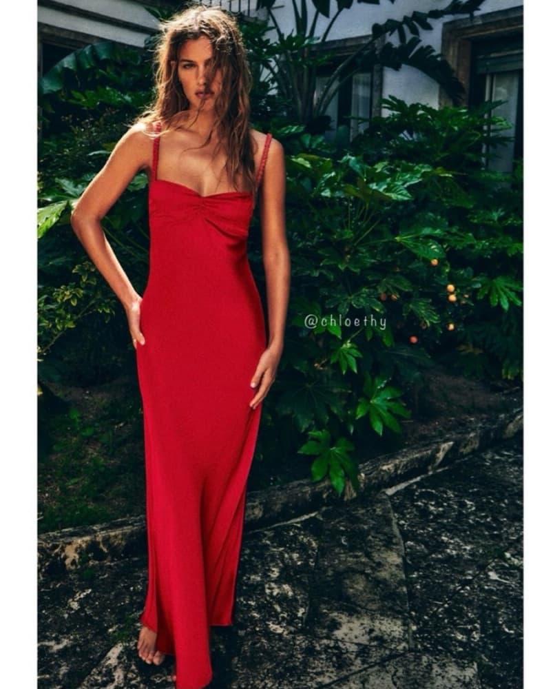 Satin Slip Dress  - Image 2