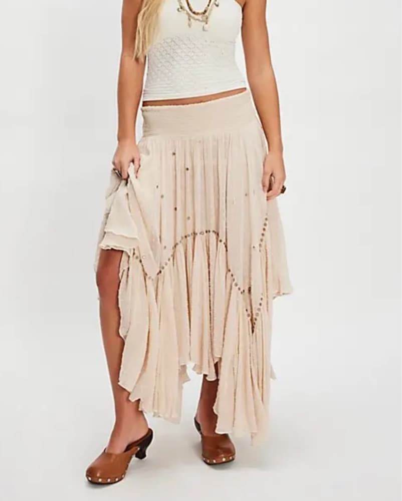 Boho Layered Convertible Maxi Skirt   - Image 1