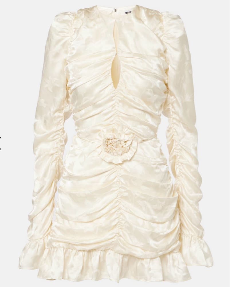 Rotate Bridal ruched silk satin minidres - Image 2