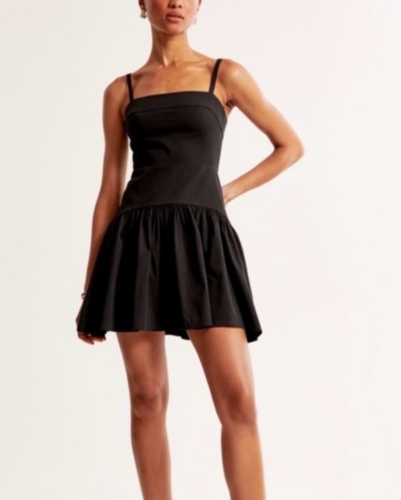 Drop Waist Mini Dress - Image 1