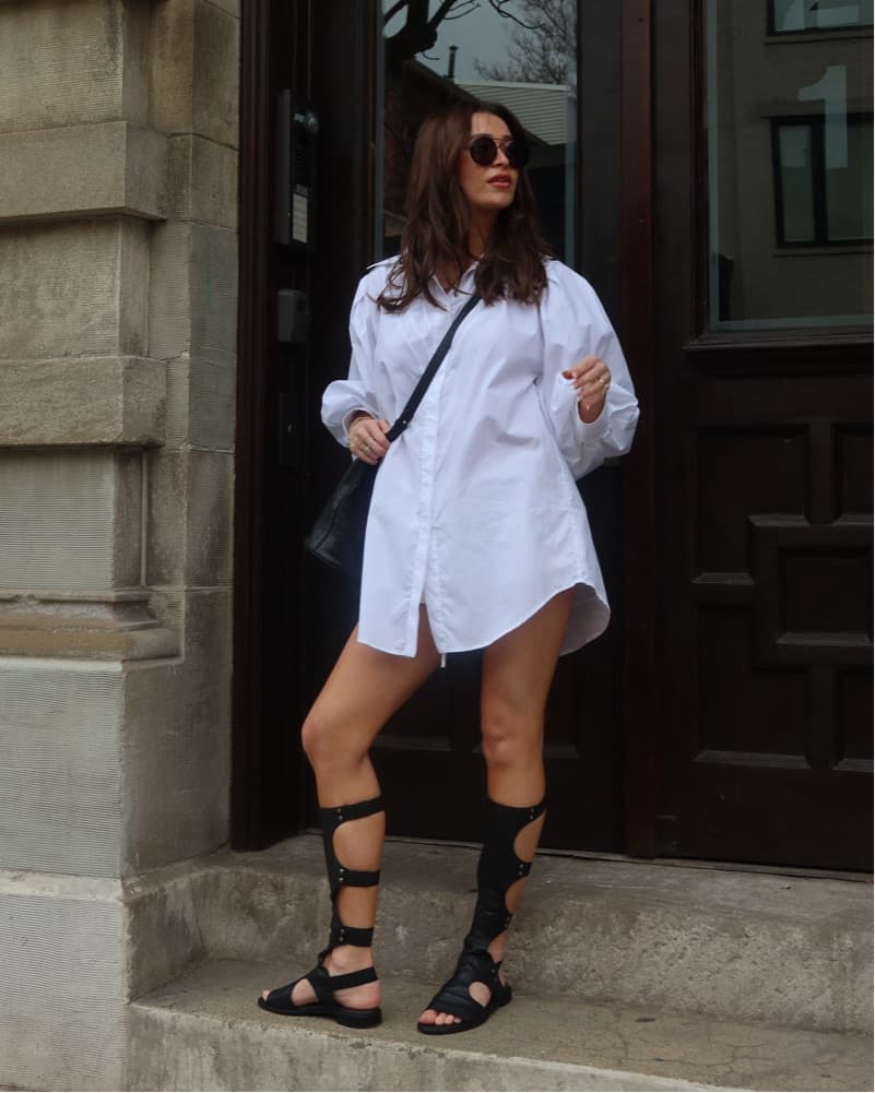 White Hanane Hotait Button Down Dress  - Image 2