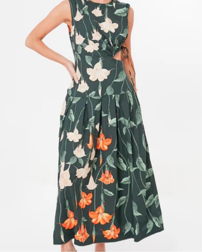 Agua Bendita Floral Gown - Medium  - Image 2