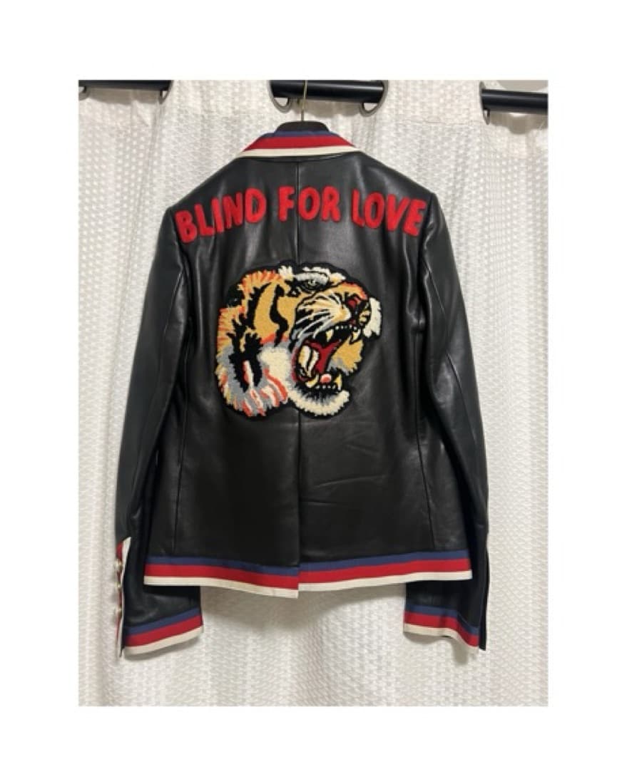 Gucci Leather Biker Jacket - Image 2